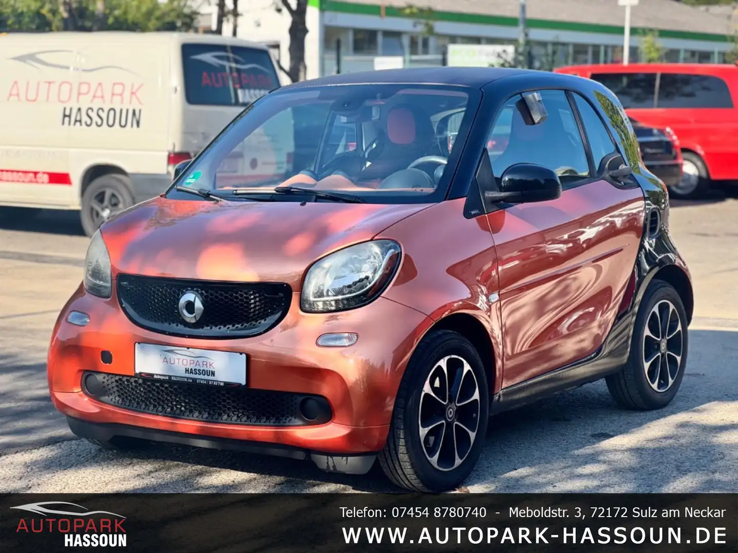smart forTwo Coupe passion TÜV 11/25 Multi Klimaaut. 2.Hand Orange - 1