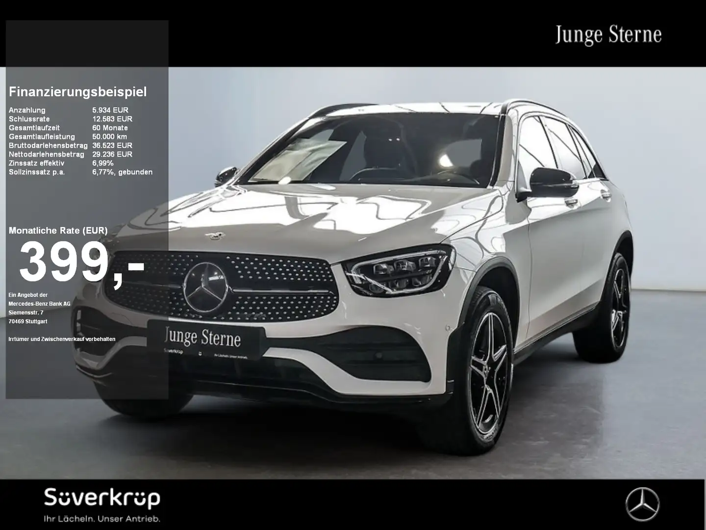 Mercedes-Benz GLC 300 de 4M AMG Night Pano HUD LED AHK Kamera Weiß - 1