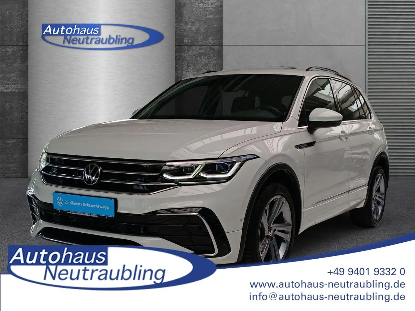 Volkswagen Tiguan 2.0 TDI "R-LINE" 200 PS DSG+NAVI+AHK+IQ.LIGHT+REAR Weiß - 1