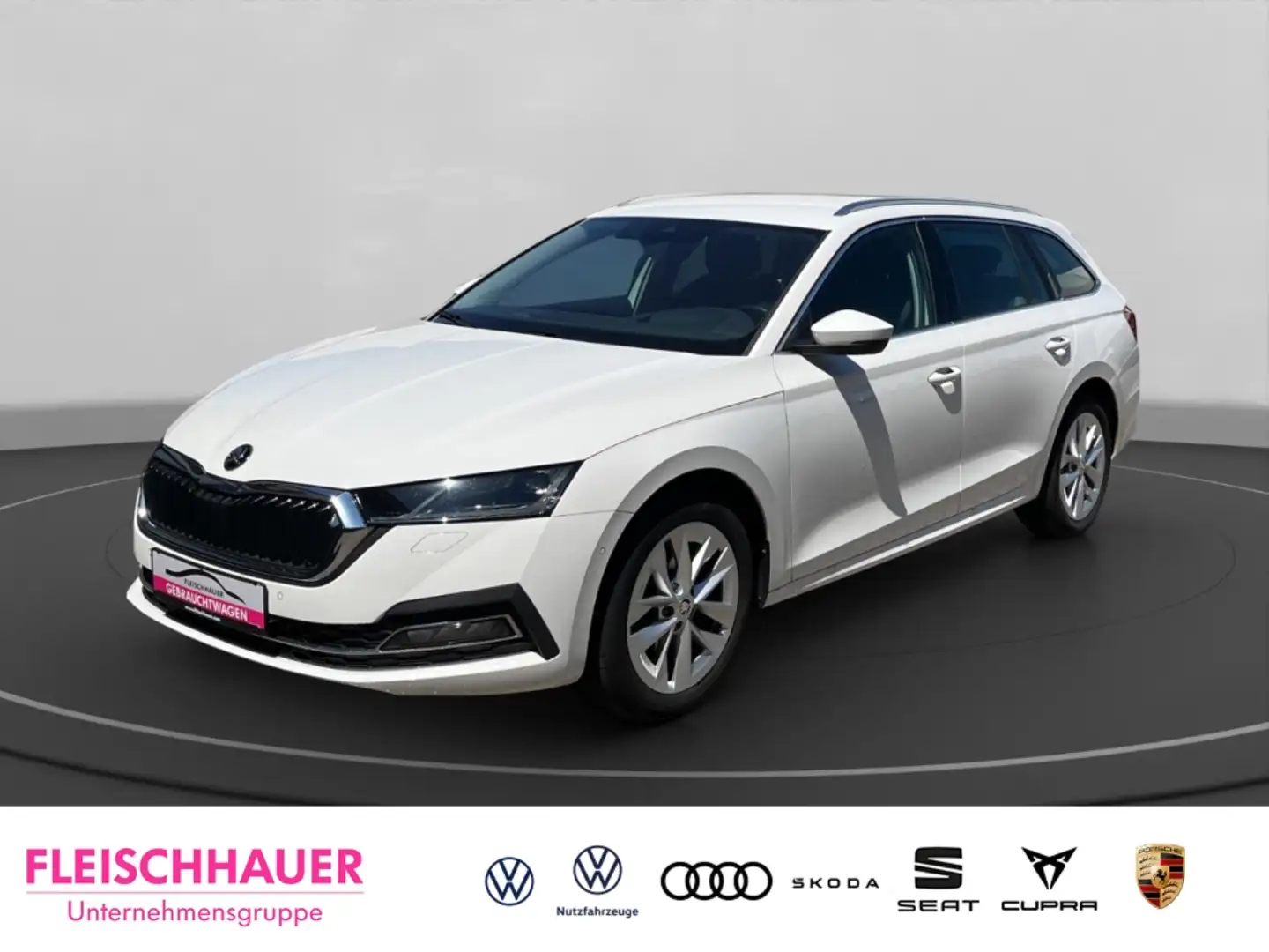 Skoda Octavia Combi Style 2.0 TDI Navi Head-Up AHK Kamera Weiß - 1