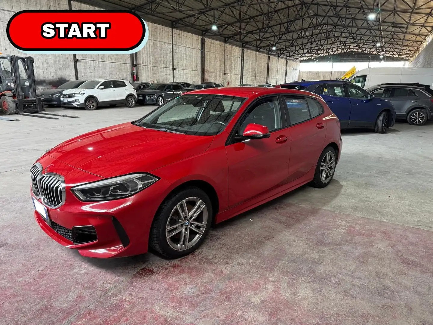 BMW 118 d 118d Msport auto START - INCIDENTATA Rosso - 1