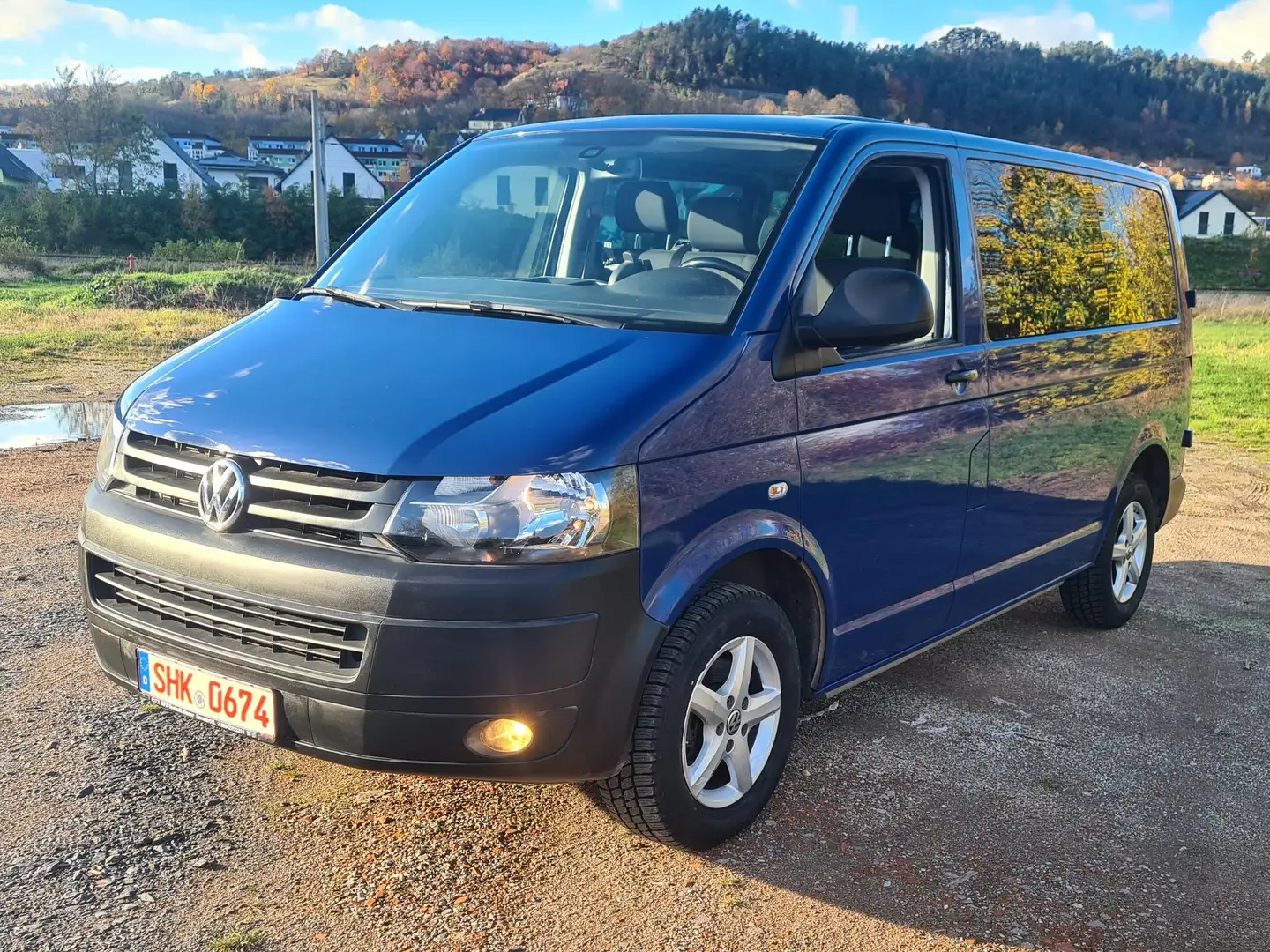 Volkswagen T5 6-Sitzer/ Zahnriemen NEU/ Standheitzung/ Navi Niebieski - 1