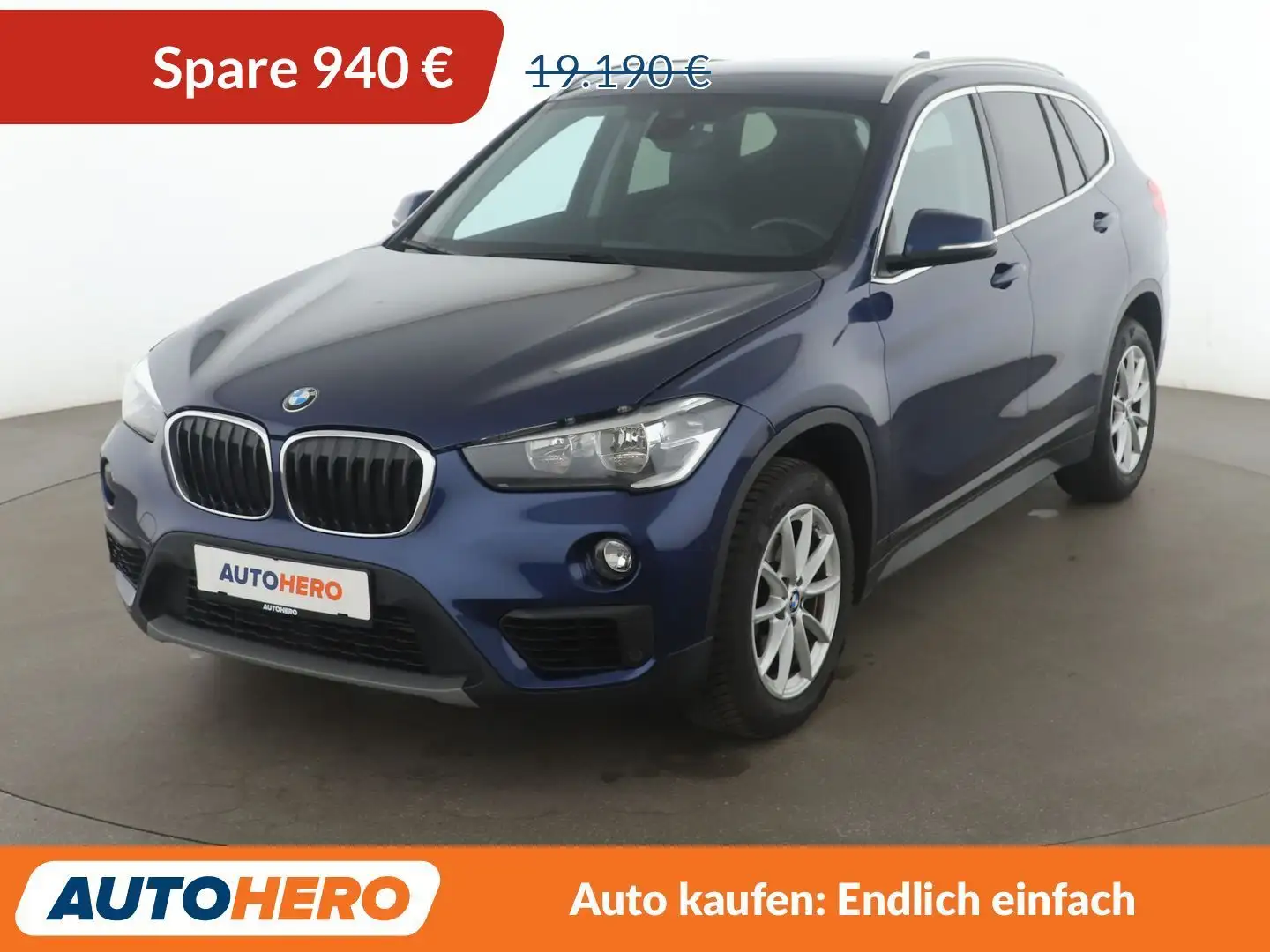 BMW X1 sDrive 18i Advantage Aut.*NAVI*TEMPO*PDC*SHZ* Blau - 1