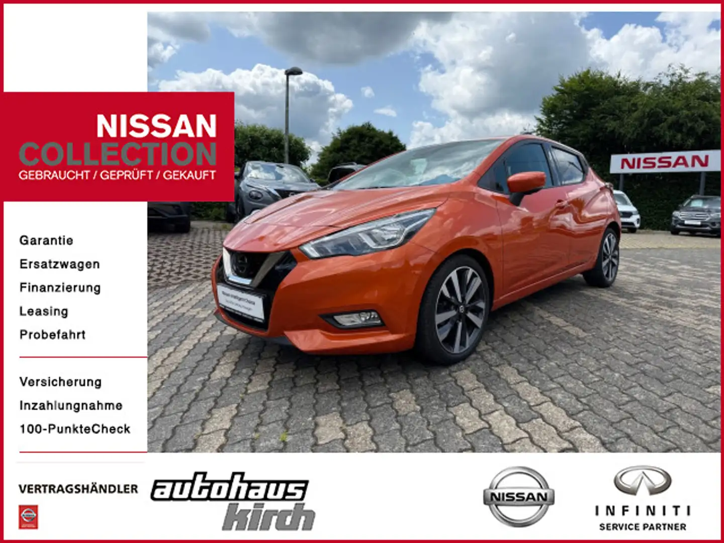 Nissan Micra Tekna Orange - 1