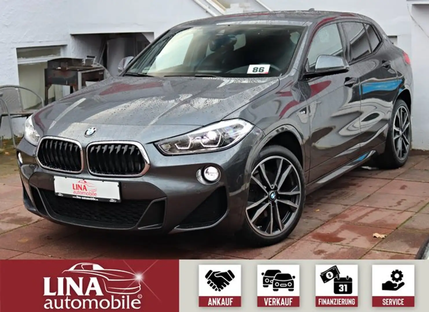 BMW X2 sDrive 18 i M-Paket 1Hd*HUD*Kamera*AHK*19Zoll Grijs - 1