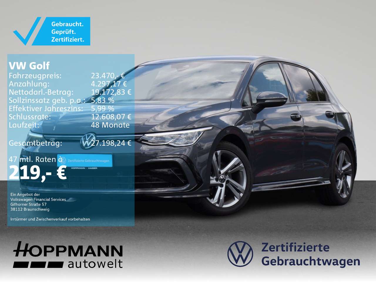 Volkswagen Golf 2023 — VIII 1.5 TSI R-Line AHK Navi TravelAssist S