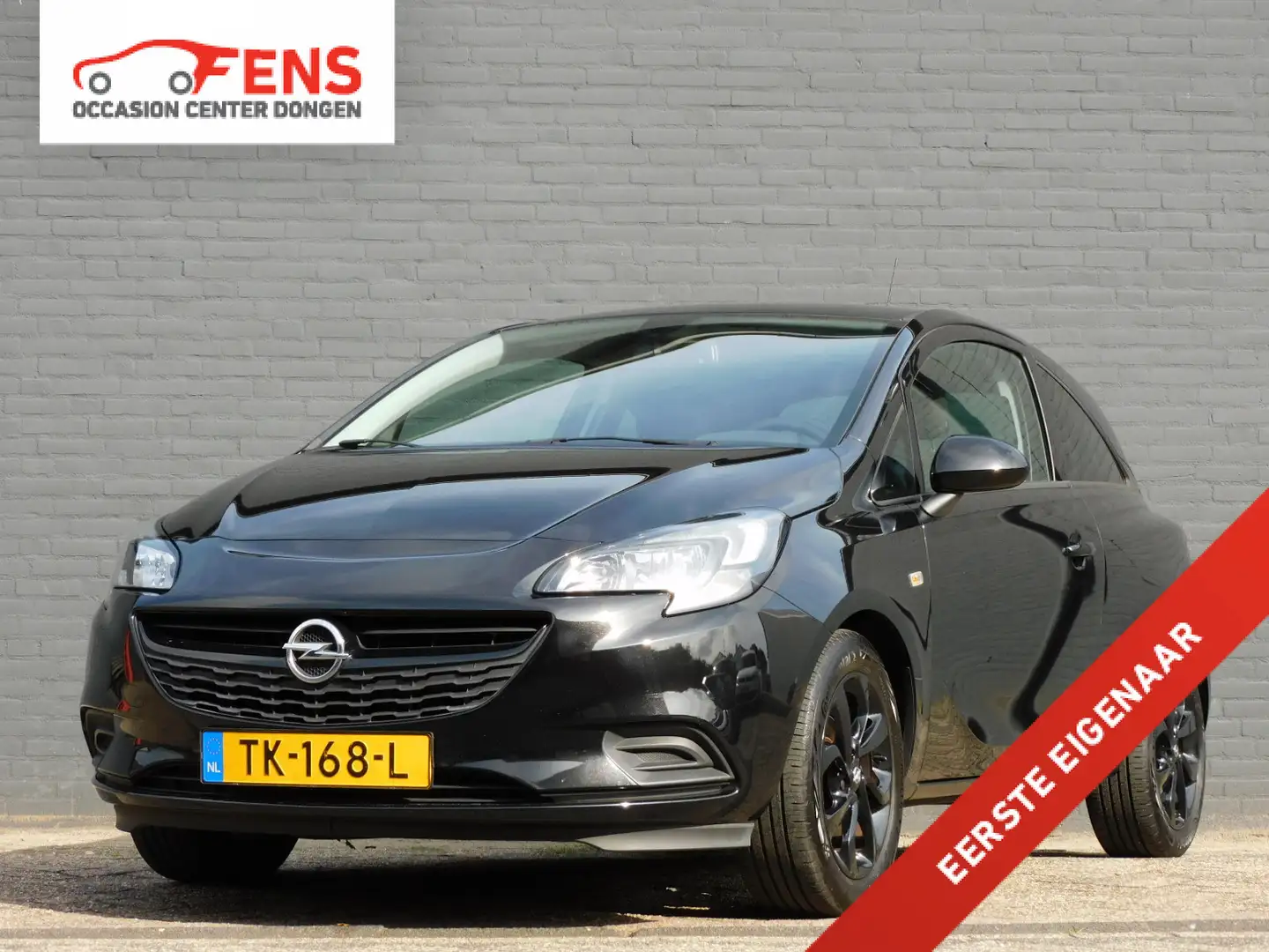 Opel Corsa 1.4 Black Edition 1e EIGENAAR! DEALER ONDERHOUDEN! Zwart - 1