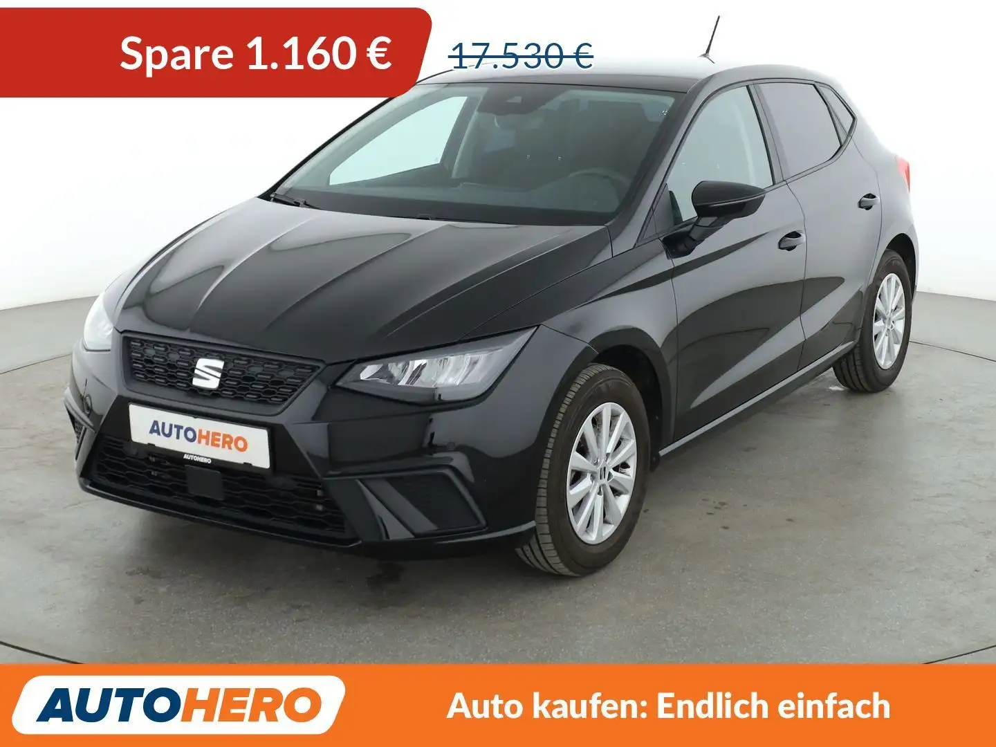 SEAT Ibiza 1.0 TSI Style Aut.*TEMPO*CAM*PDC*SHZ*BLUETOOTH Schwarz - 1