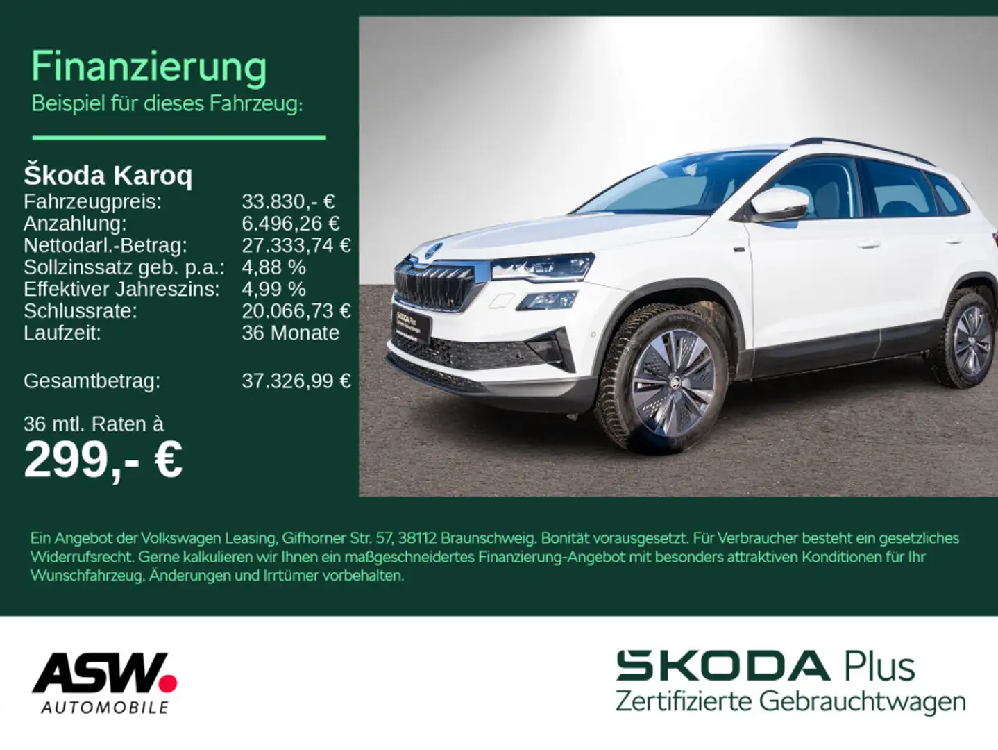 Skoda Karoq Tour 2.0 TDI DSG LED Navi 360° SHZ AHK Weiß - 1