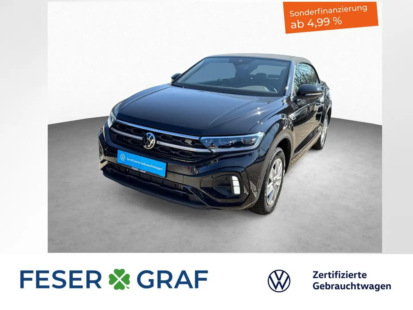 Volkswagen T-Roc Cabriolet R-Line 1.5 TSI 7-DSG BlackStyle LEDER Schwarz - 1
