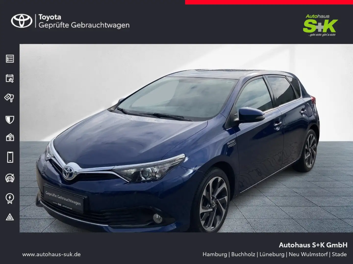 Toyota Auris 1.8 Hybrid Design Edition*KAMERA*TEMPOMAT* Blue - 1