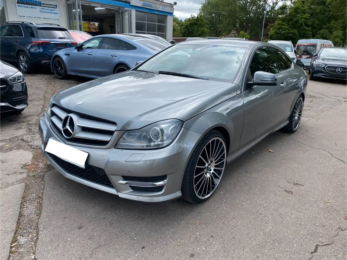 Mercedes-Benz C 250 CGI Coupé *AMG/ILS/Comand/19"/7G/Premium* Plateado - 1