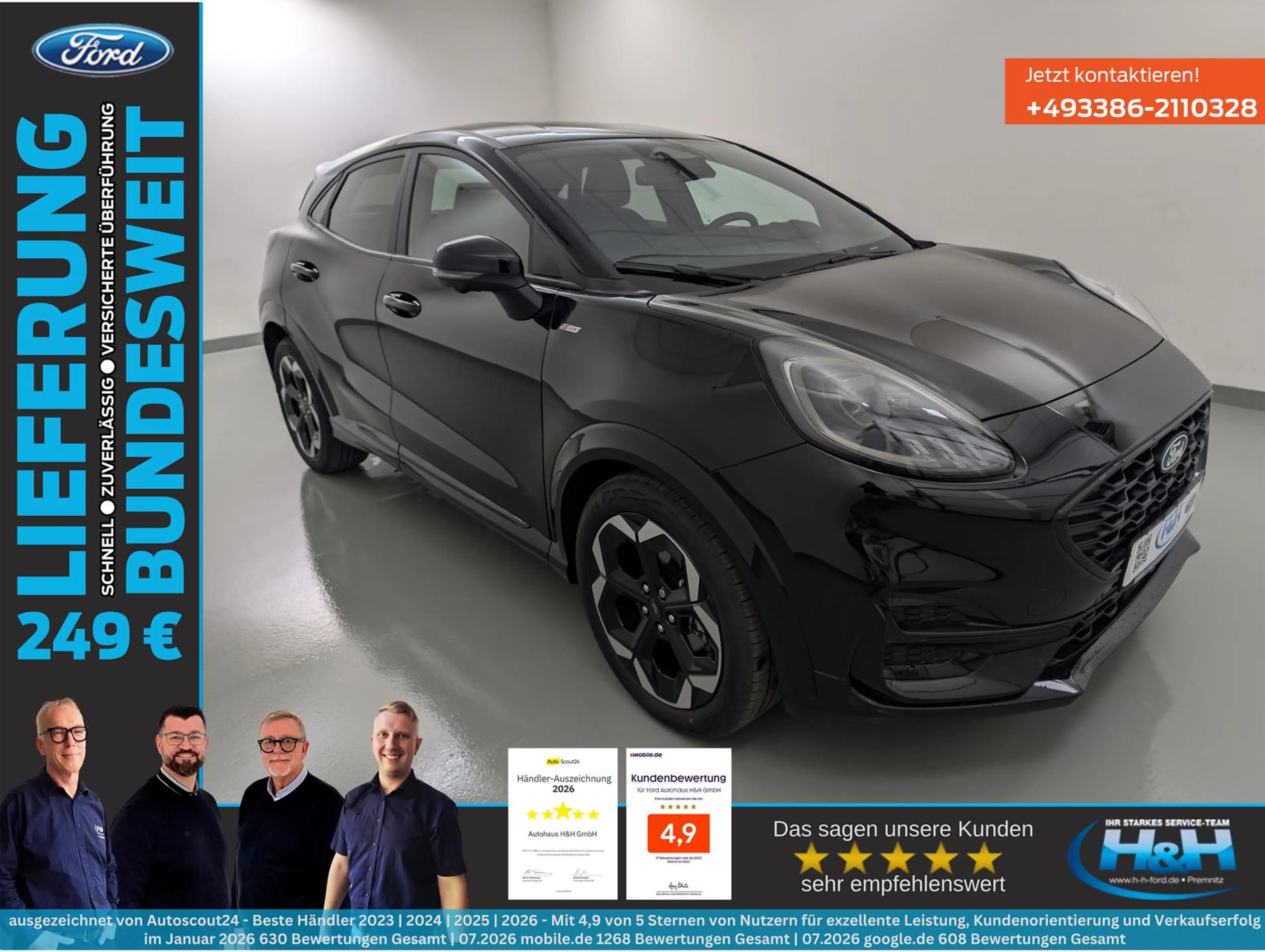 Ford Puma 1.0 Aut M-Hybrid ST-Line X Matrix+ACC+AHK