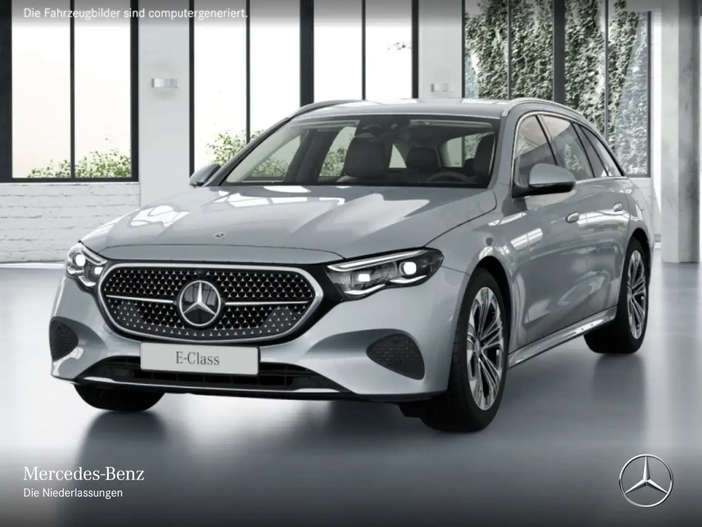 Mercedes-Benz E 300 e T Hybrid Avantgarde 360° Distr. AHK PTS Silber - 2
