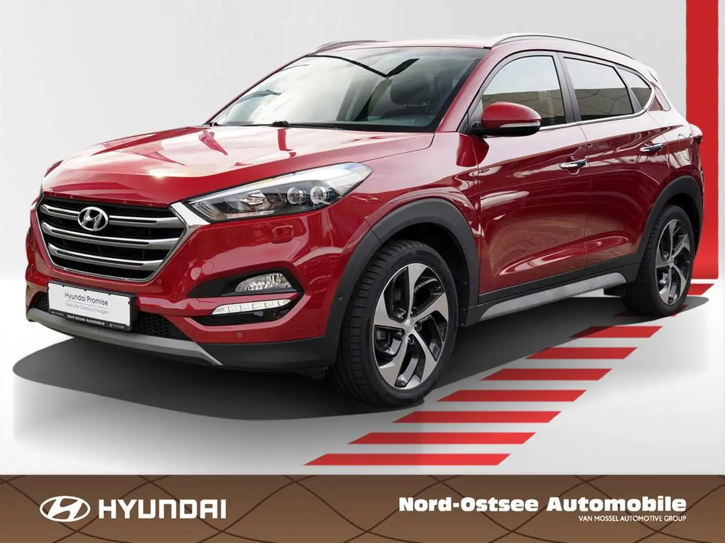 Hyundai TUCSON 1.6 PREMIUM 4WD LED SHZ VORNE KAMERA Rouge - 1
