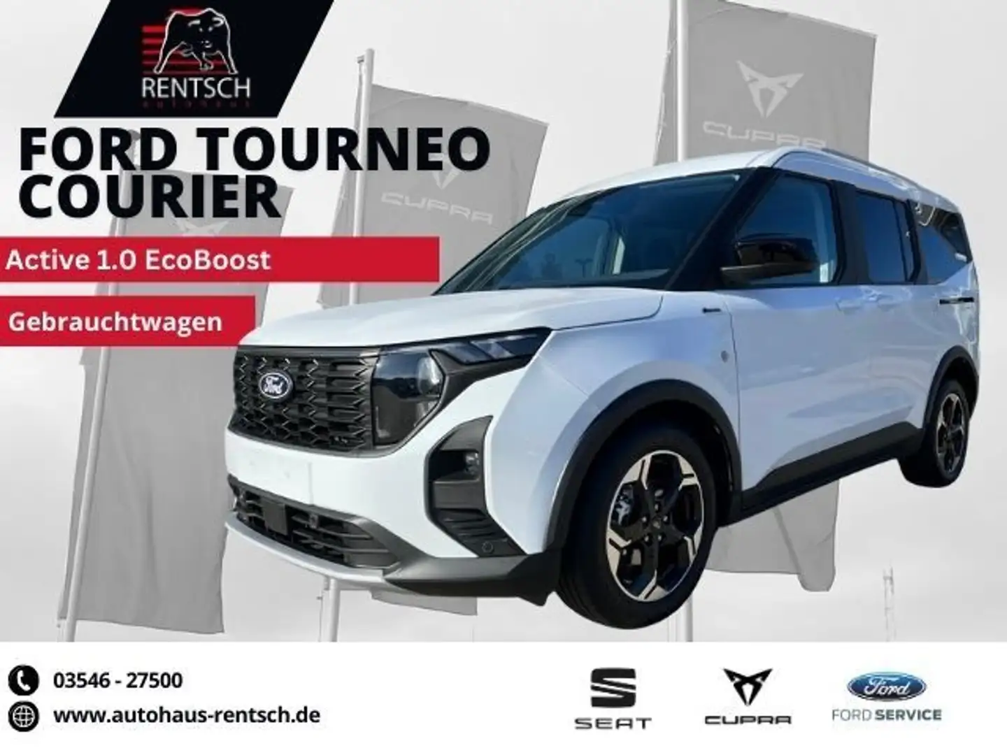 Ford Tourneo Courier Active 1.0 EcoBoost *NAVI*KAMERA Blanc - 1