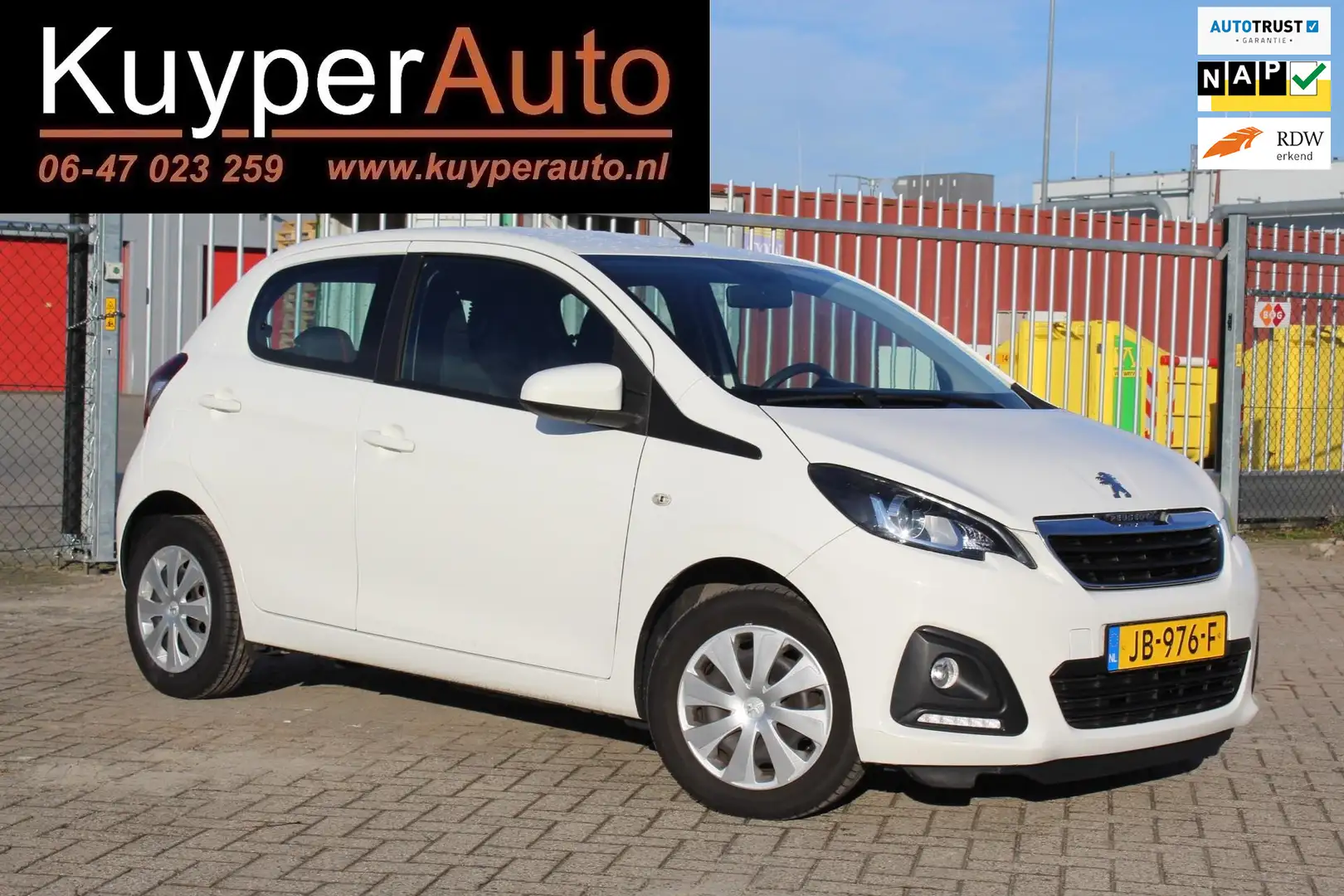 Peugeot 108 1.0 e-VTi Active 5 DRS nap AIRCO BLUETOOTH LED ISO Wit - 1