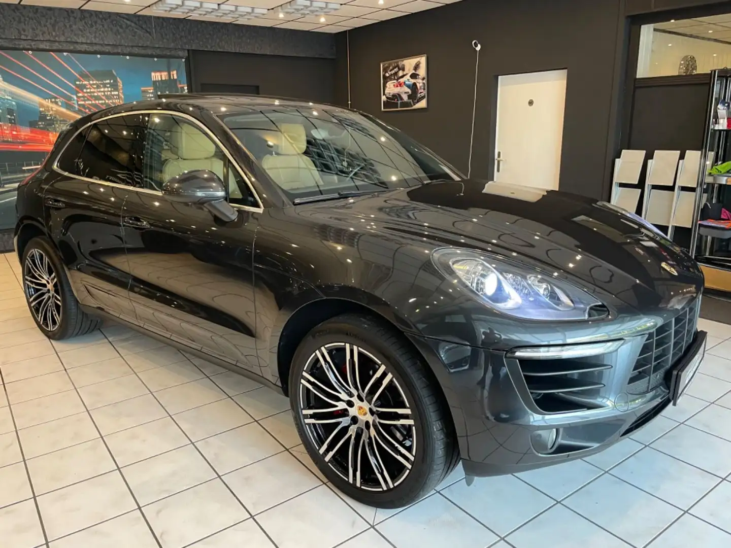 Porsche Macan S Pano Chrono Navi Gris - 2