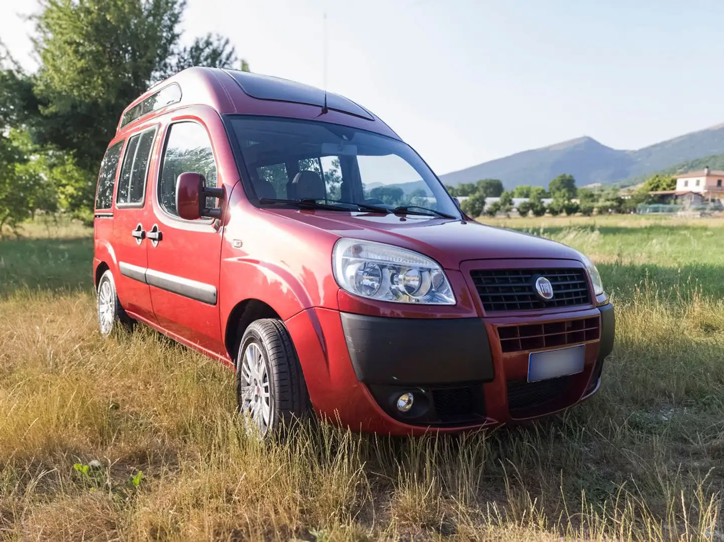 Fiat Doblo Doblo I 2005 1.3 mjt 16v Trasporto Disabili Rouge - 1