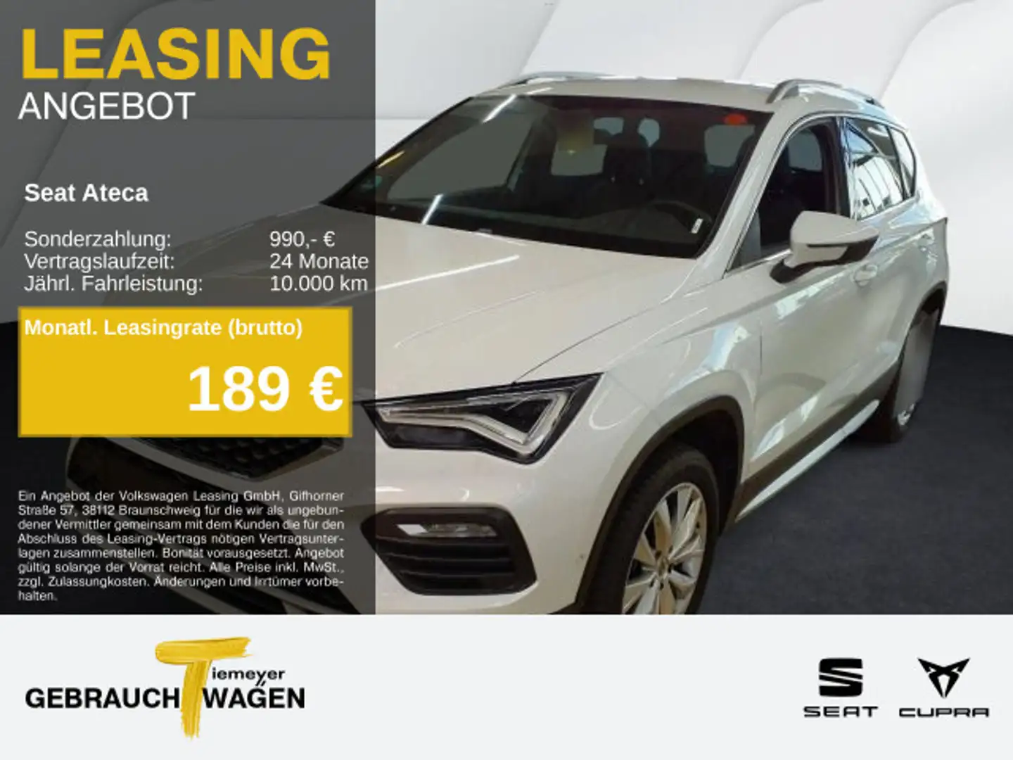 SEAT Ateca 1.5 TSI DSG X-PERIENCE SIDE-ASSIST NAVI+ P Weiß - 1