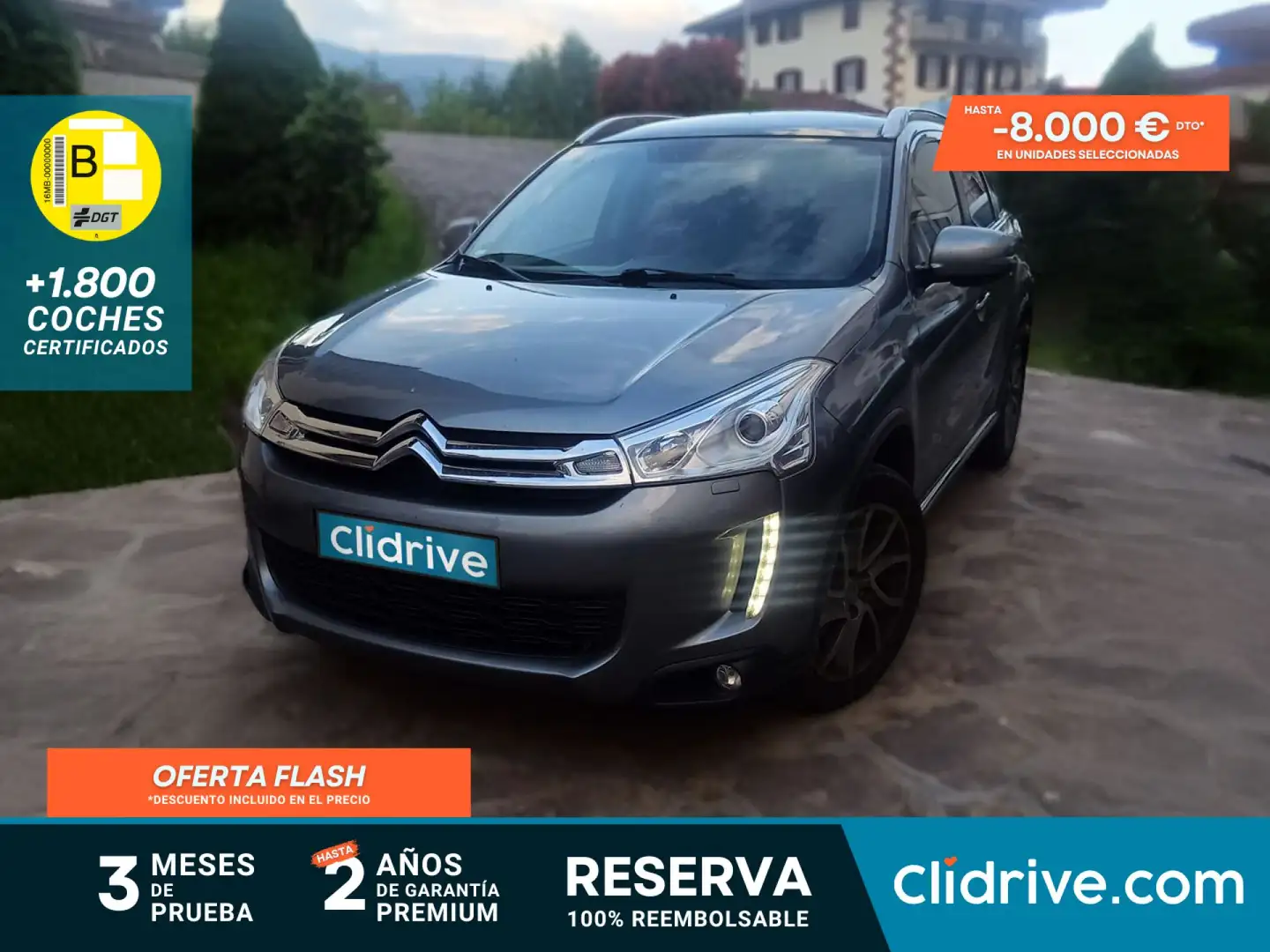 Citroen C4 Aircross 1.8HDI S&S ExclusivePlus 4WD Gris - 1