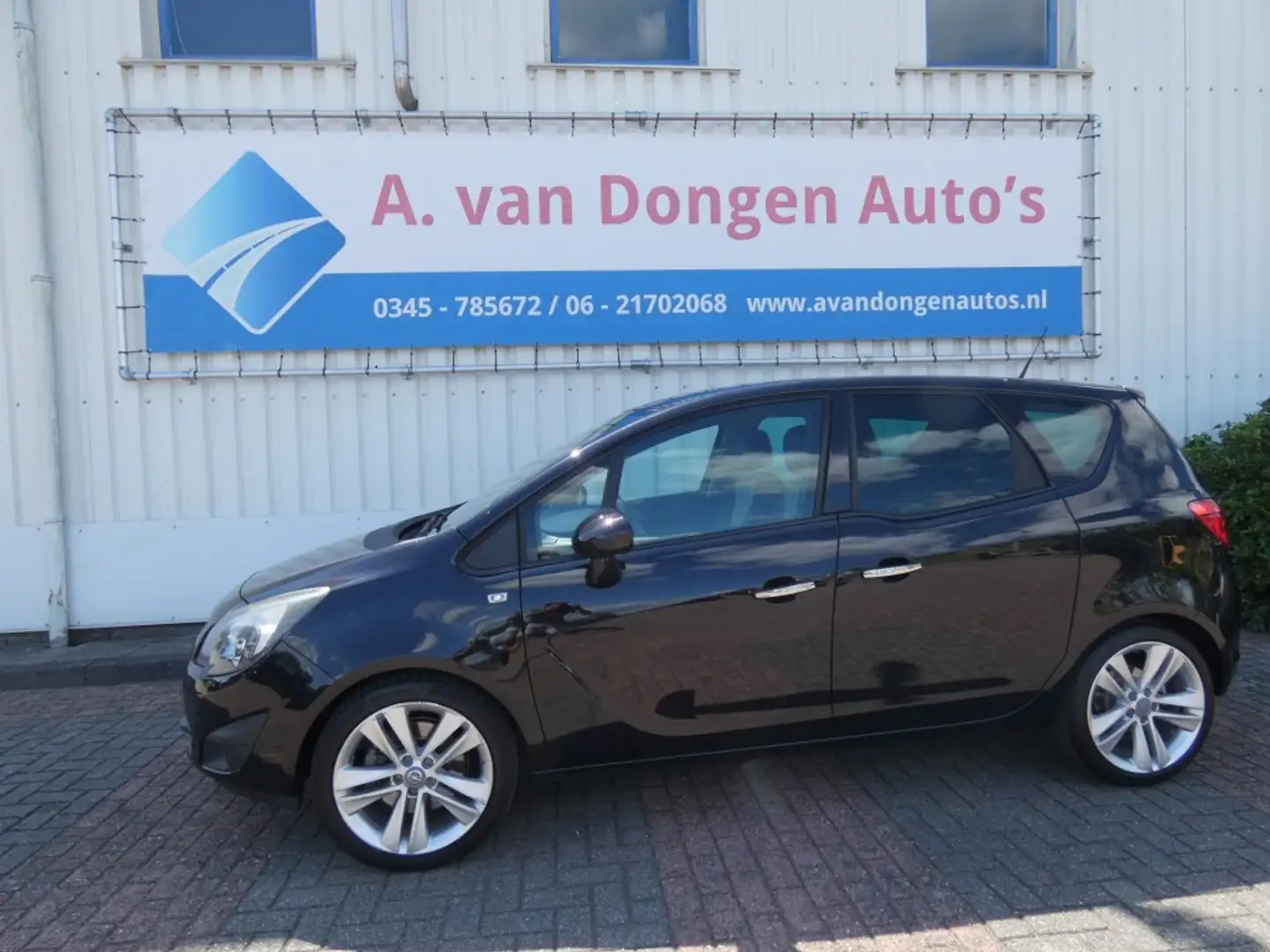 Opel Meriva 1.4 TURBO COSMO,Navi,Clima,Stoelverw.PDC,Trhaak Zwart - 1