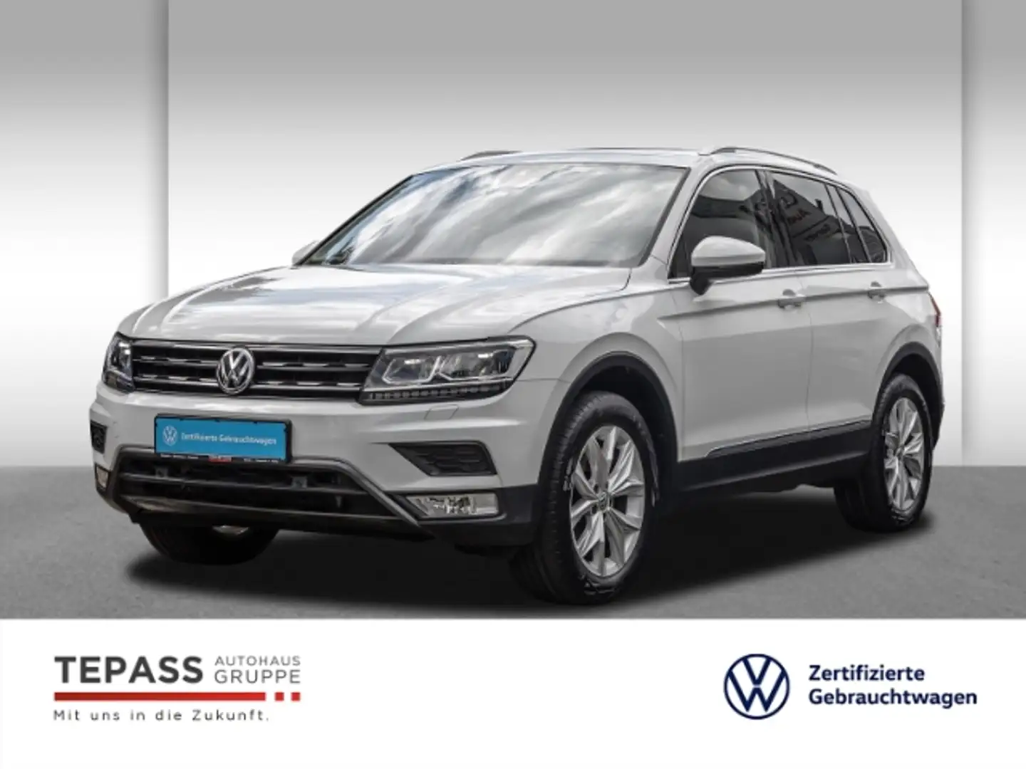 Volkswagen Tiguan 1.4 TSI BMT Highline NAVI KLIMA AHK PANO ZOLL Wit - 1