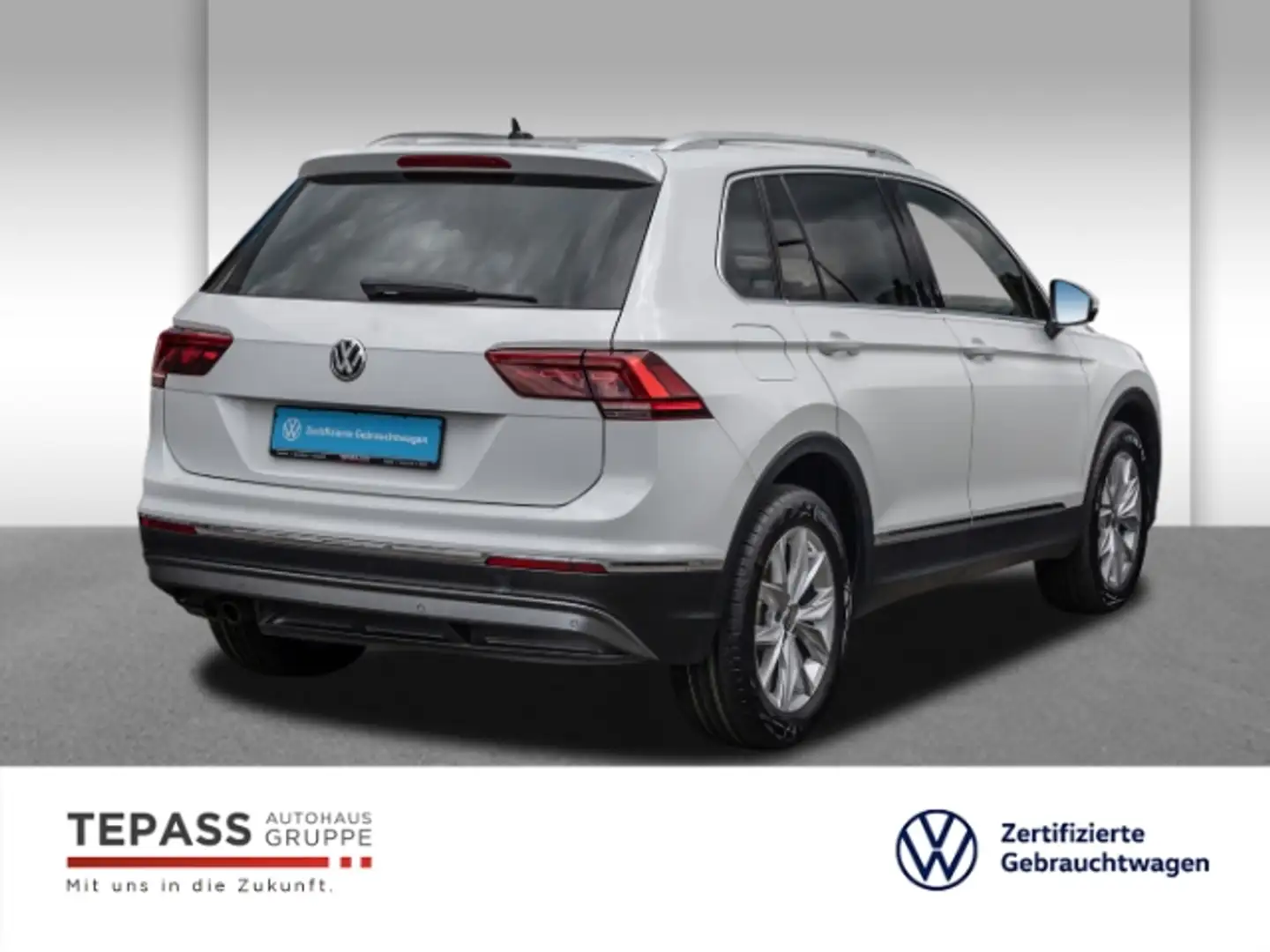 Volkswagen Tiguan 1.4 TSI BMT Highline NAVI KLIMA AHK PANO ZOLL Wit - 2