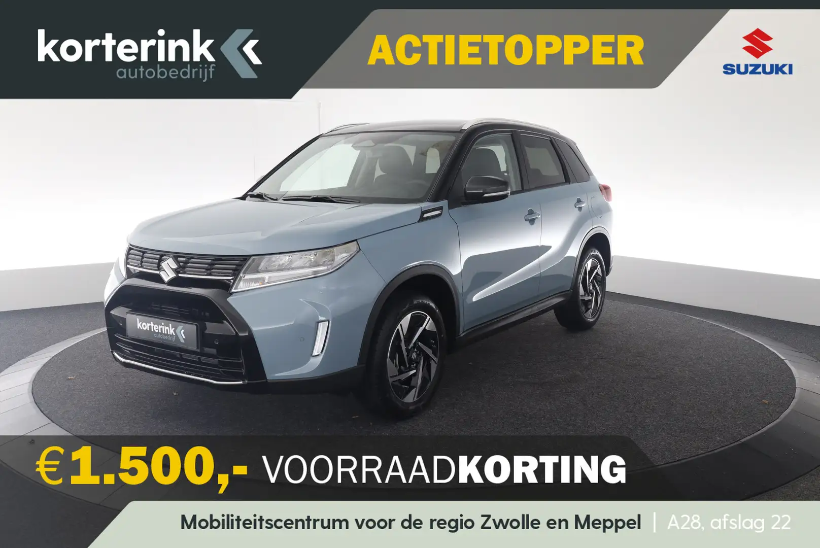 Suzuki Vitara 1.5 Hybrid Style | Nu met € 1.500,- korting Blauw - 1