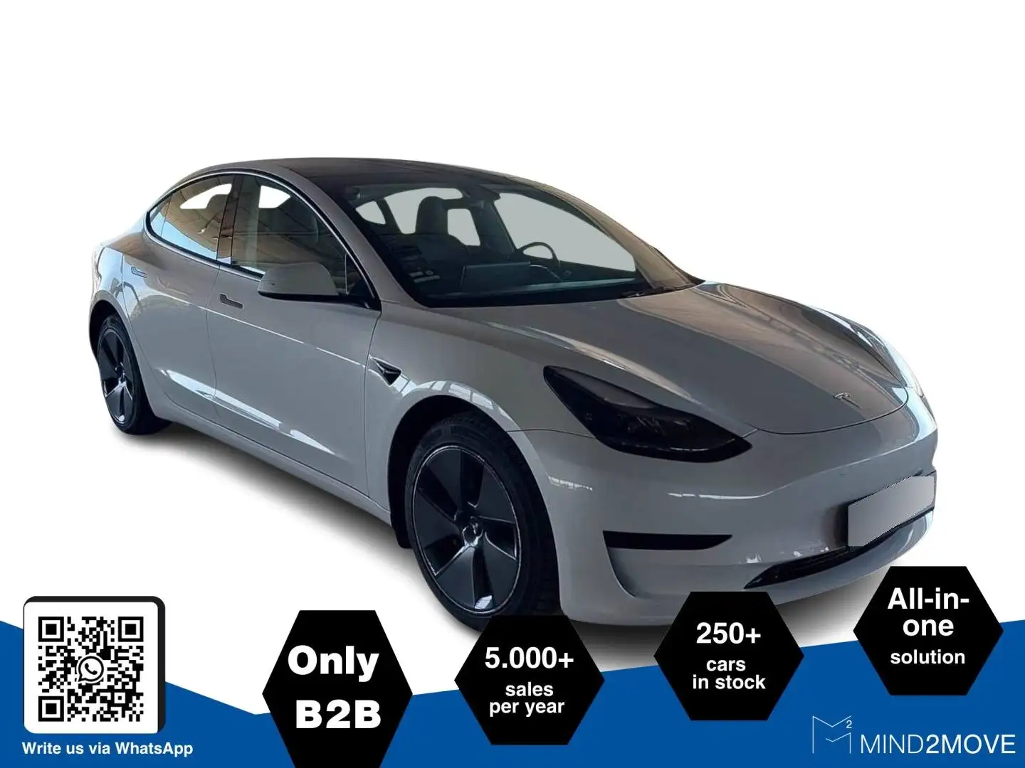 Tesla Model 3 RWD 60 kwH Weiß - 1
