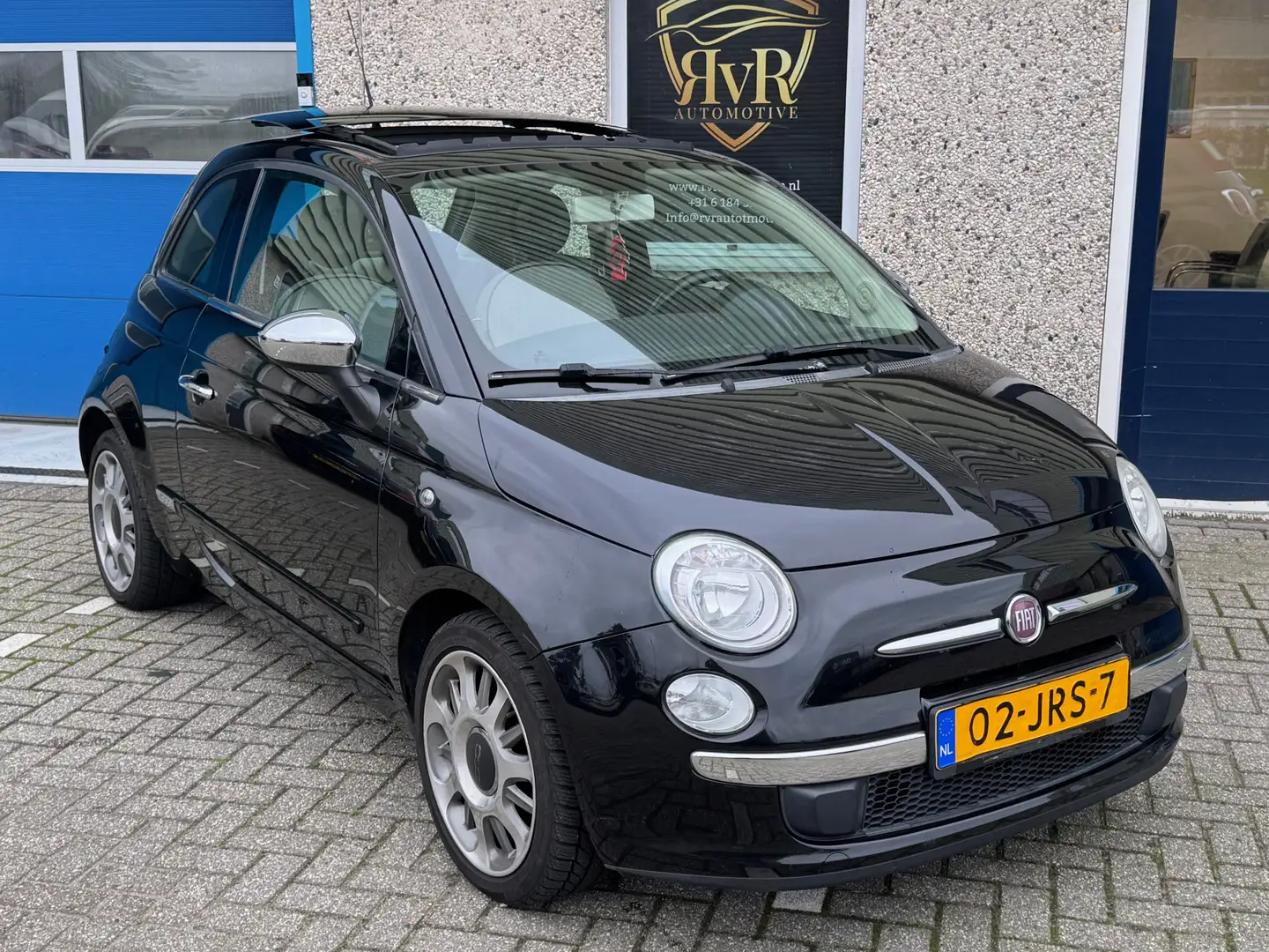 Fiat 500 1.2 Lounge AUT PANO NWE KOPPELING Zwart - 2