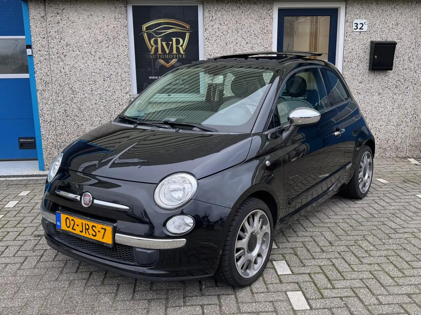 Fiat 500 1.2 Lounge AUT PANO NWE KOPPELING Zwart - 1