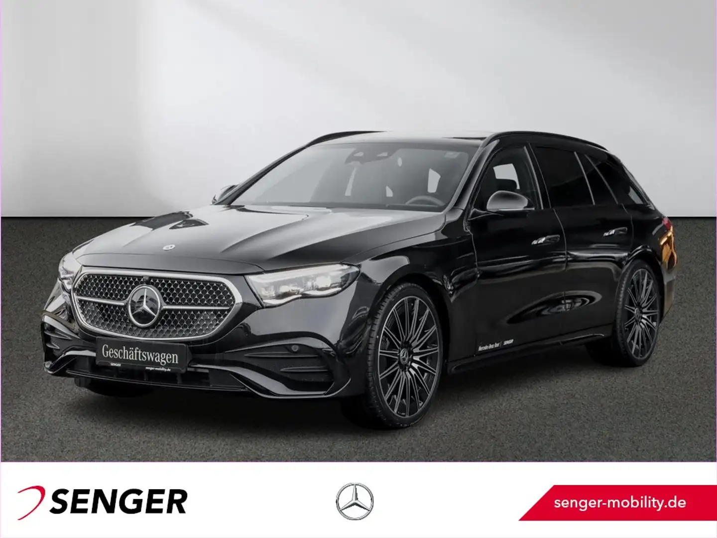 Mercedes-Benz E 450 d 4M T AMG DigitalLight Distronic Pano AHK Noir - 1