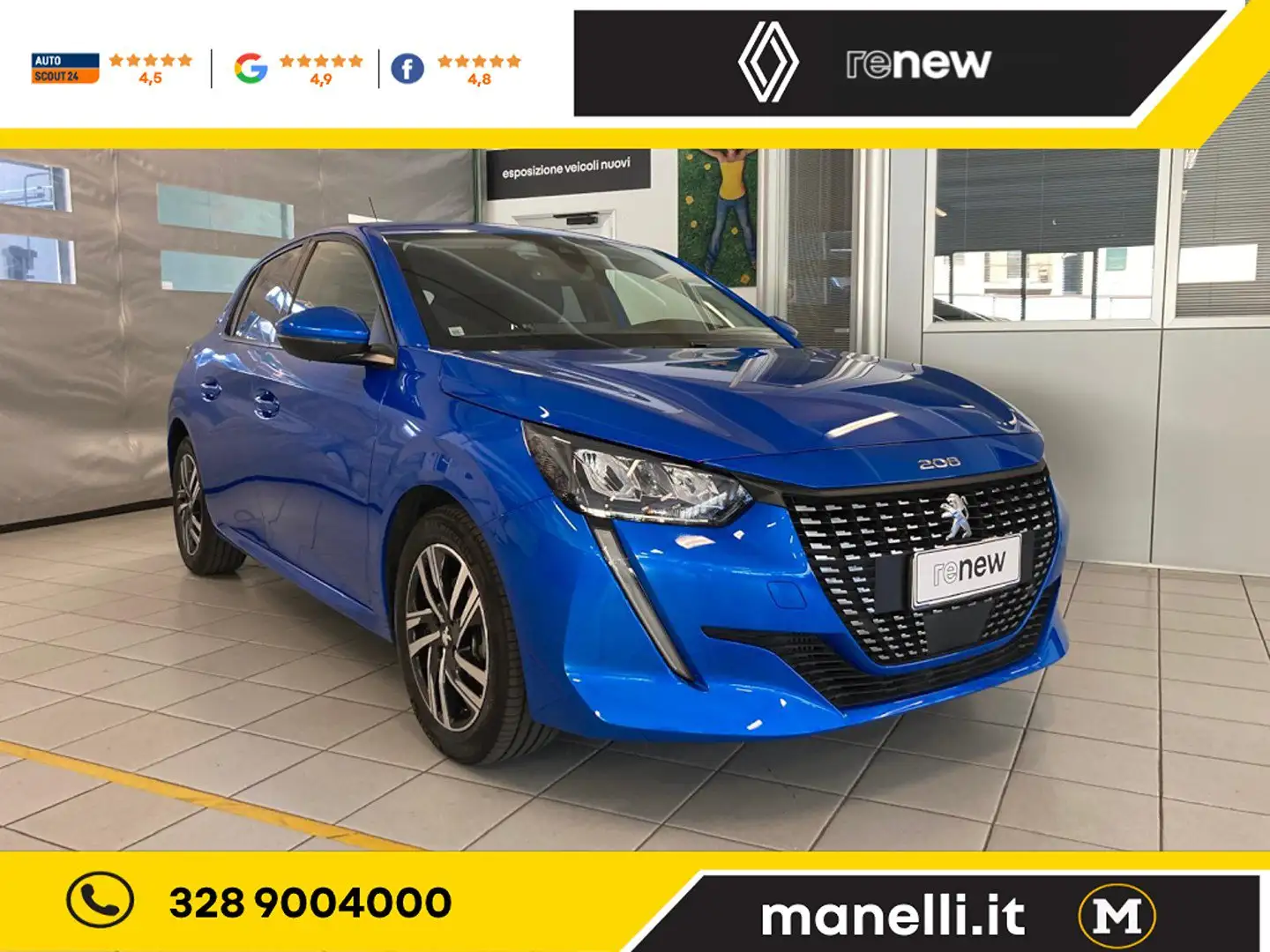 Peugeot 208 Allure 1.2 PureTech Allure Pack S&S rif.GF181 Blu/Azzurro - 1