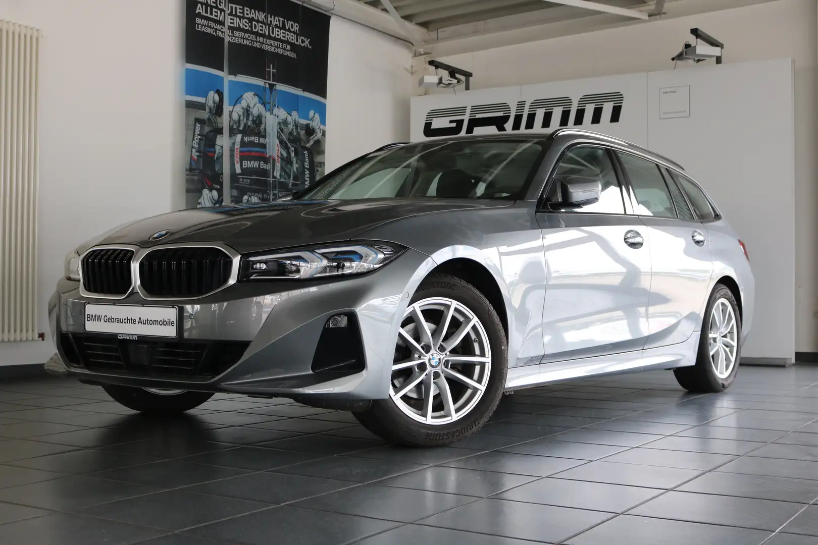 BMW 318 i Touring Head-Up AHK LED RFK ACC + Stop&Go Shz Gris - 1