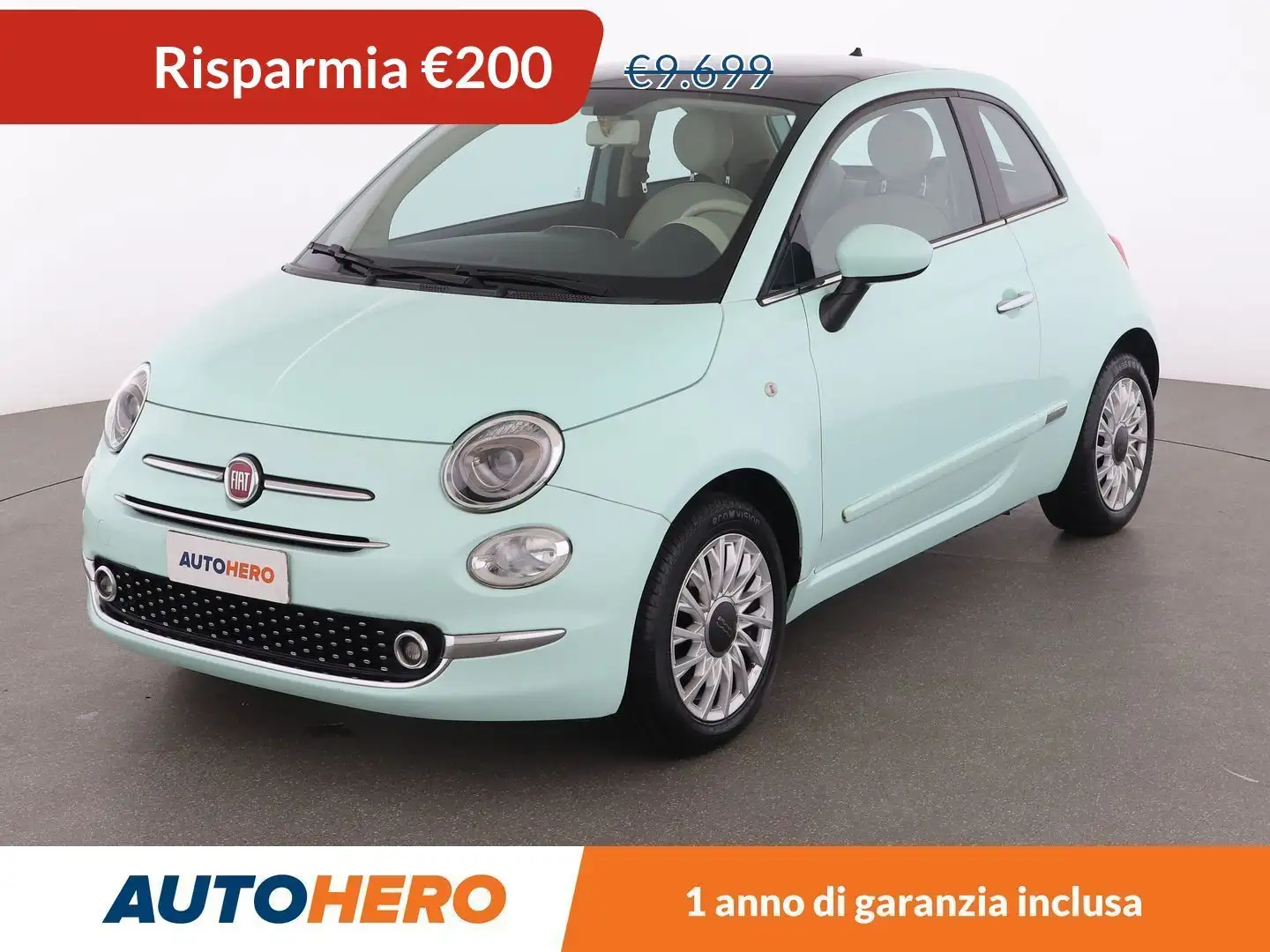 Fiat 500 1.2 Lounge Verde - 1