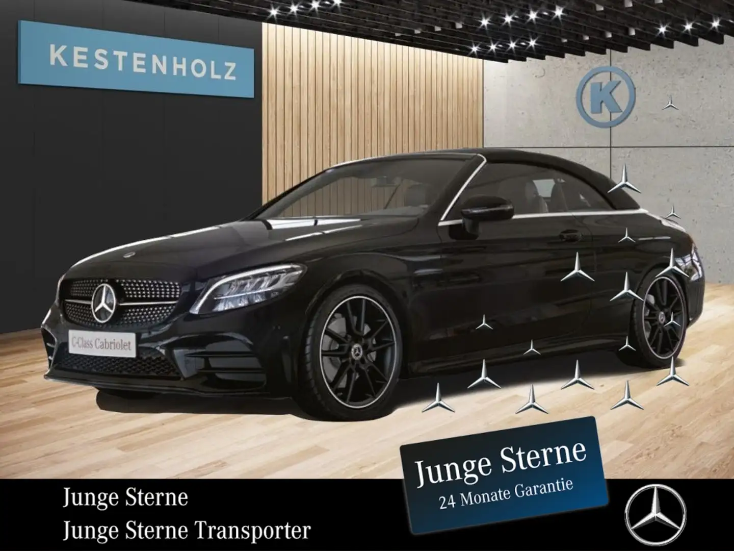Mercedes-Benz C 200 Cabriolet *AMG*NIGHT*BURMESTER*NAVI*LED* Noir - 1