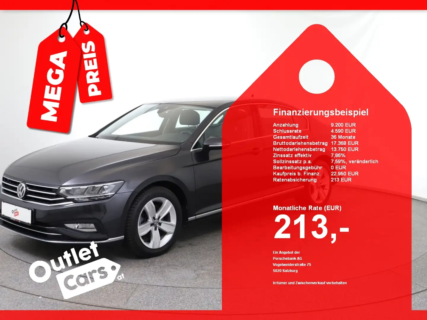 Volkswagen Passat 2.0 TDI 4M DSG ASSIST+LED+NAVI+RADAR+LM Grau - 1