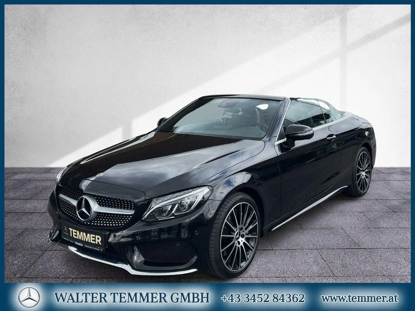Mercedes-Benz C 400 4MATIC Cabriolet AMG AHV MBeam Comand RKam Schwarz - 1