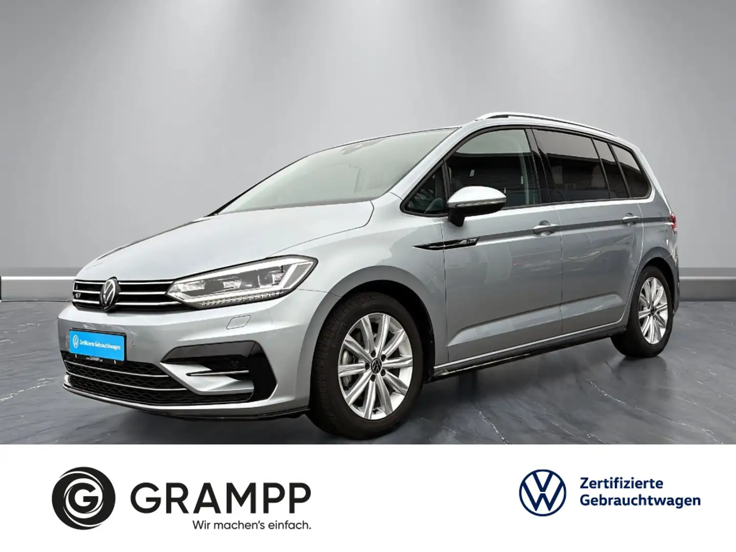 Volkswagen Touran Comfortline 1.5TSI DSG +R-LINE+KAMERA+LED Silber - 1