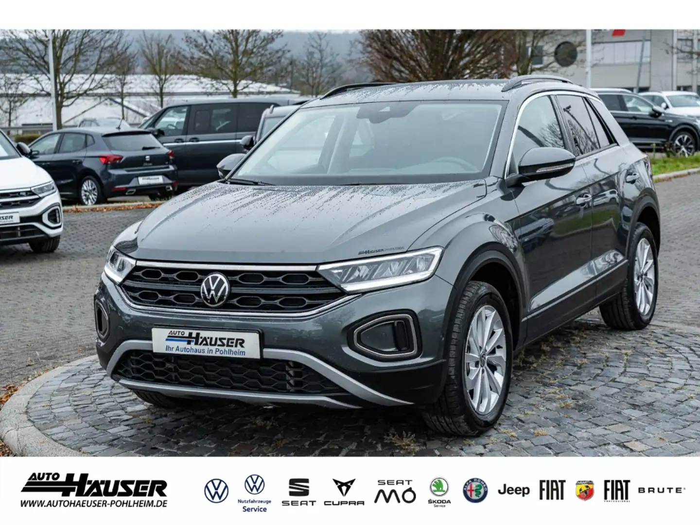 Volkswagen T-Roc Life 1.5 TSI DSG AHK NAVI KAMERA PARK ACC LED Grau - 1