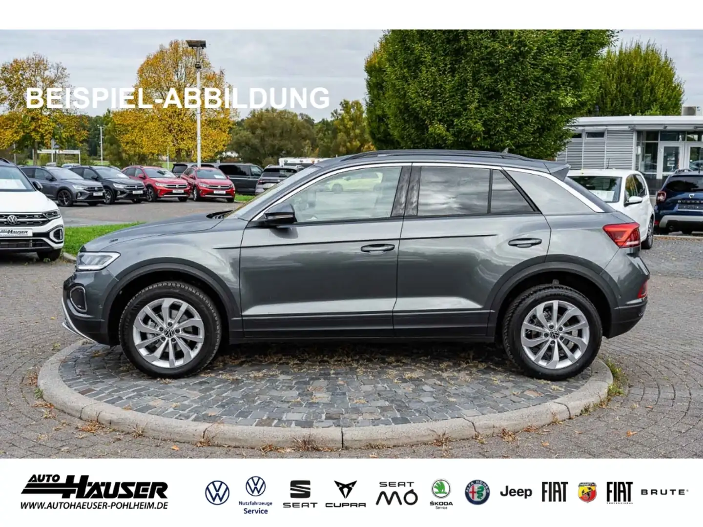Volkswagen T-Roc Life 1.5 TSI DSG AHK NAVI KAMERA PARK ACC LED Grau - 2