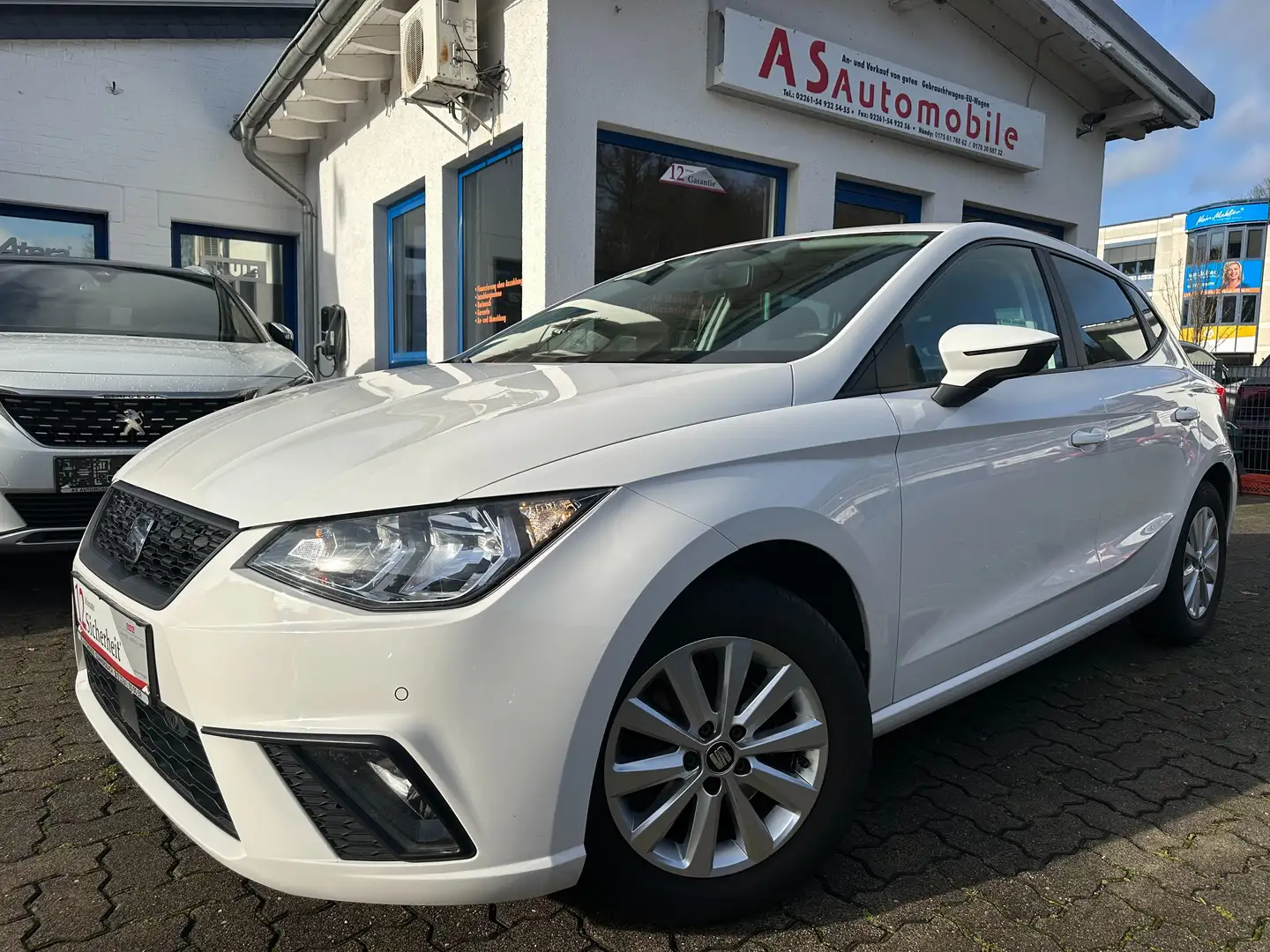 SEAT Ibiza 1.0 TSI Style+NAVI+ACC+KLIMA+6 GANG+PDC+KAMERA+SHZ Blanc - 1