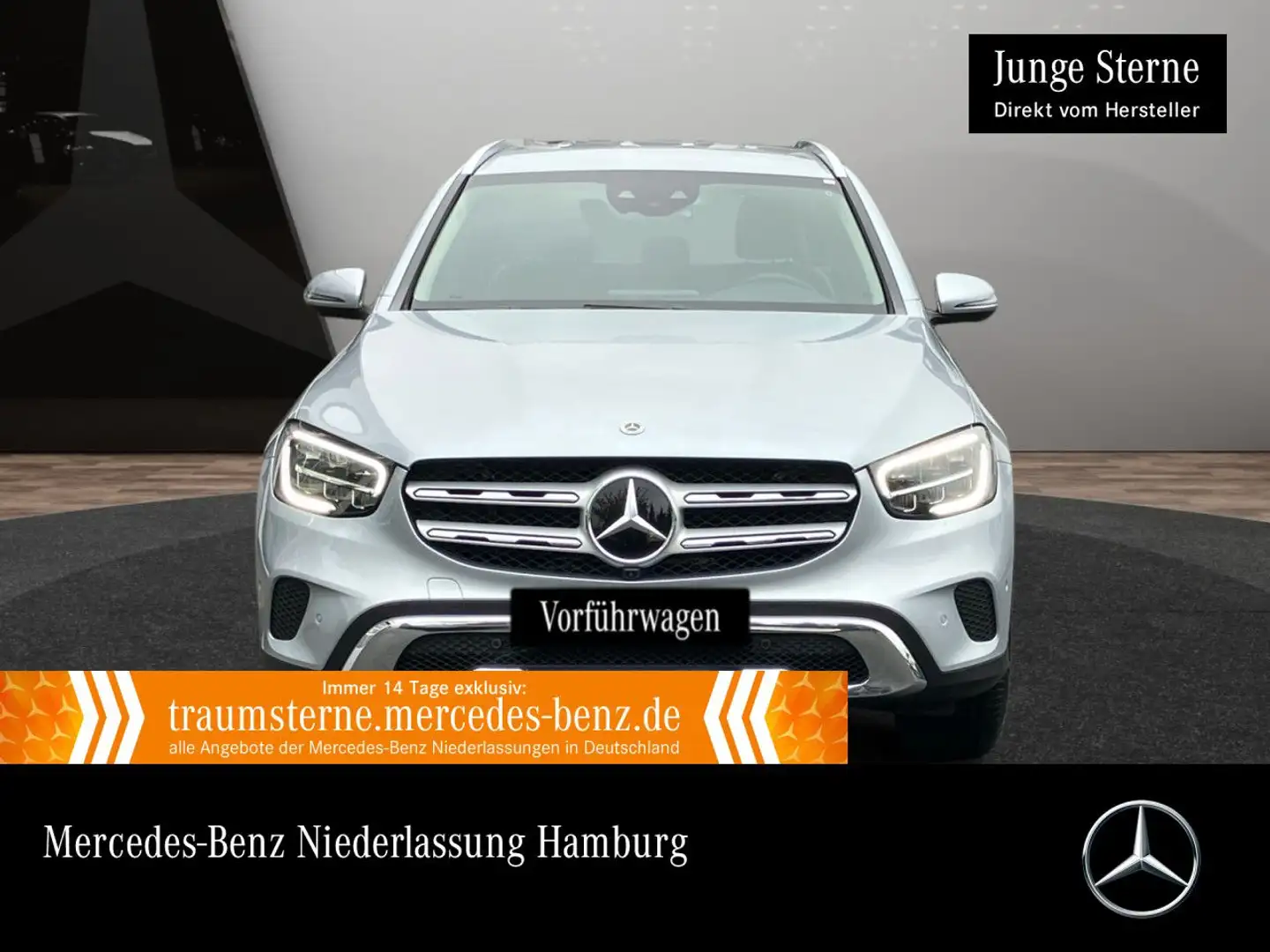 Mercedes-Benz GLC 400 d 4M 360+AHK+LED+STHZG+FAHRASS+KEYLESS+9G Silber - 1