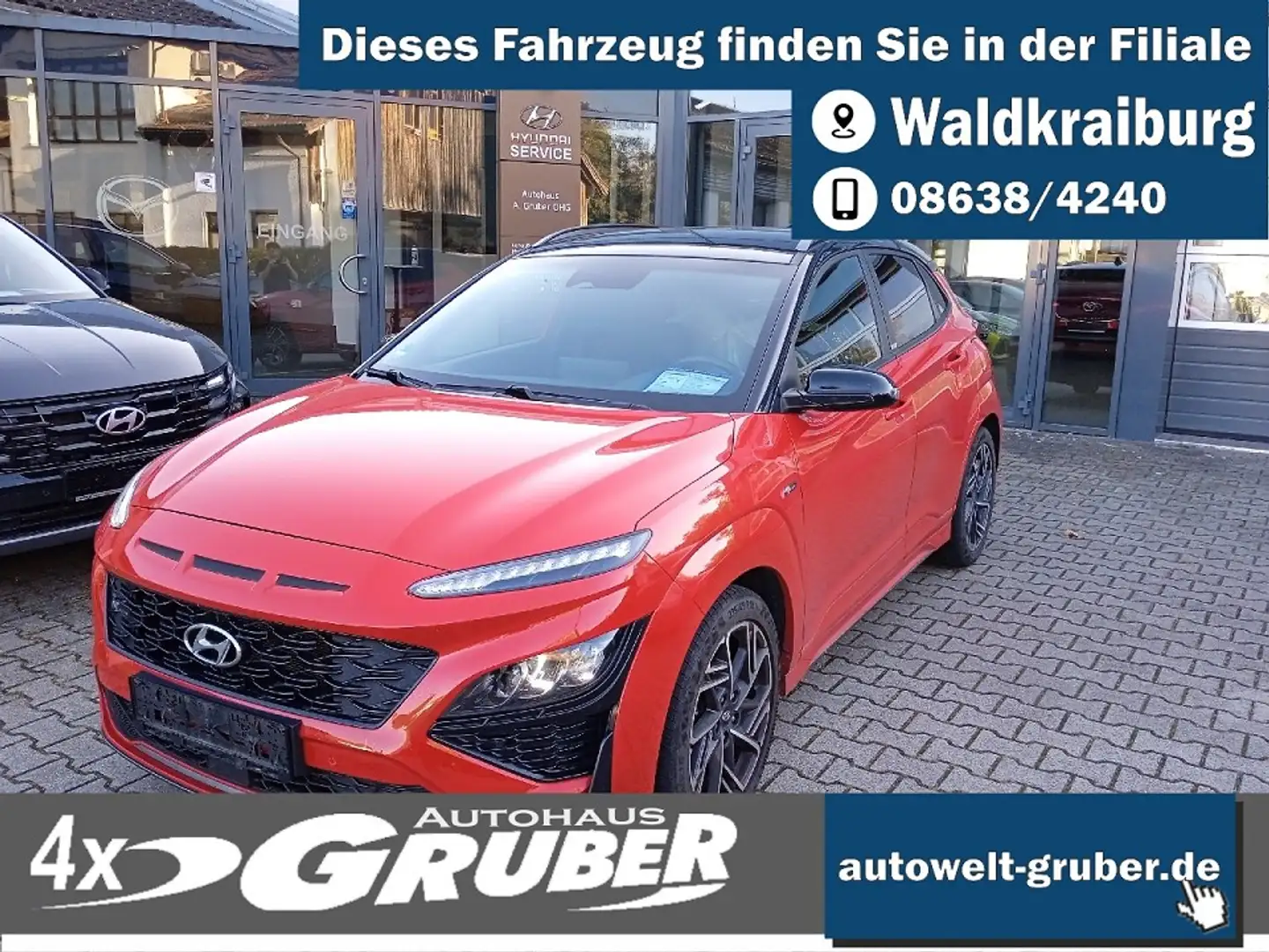 Hyundai KONA N-Line 1.Hand +Kamera +Navi +Winterreifen Rot - 1