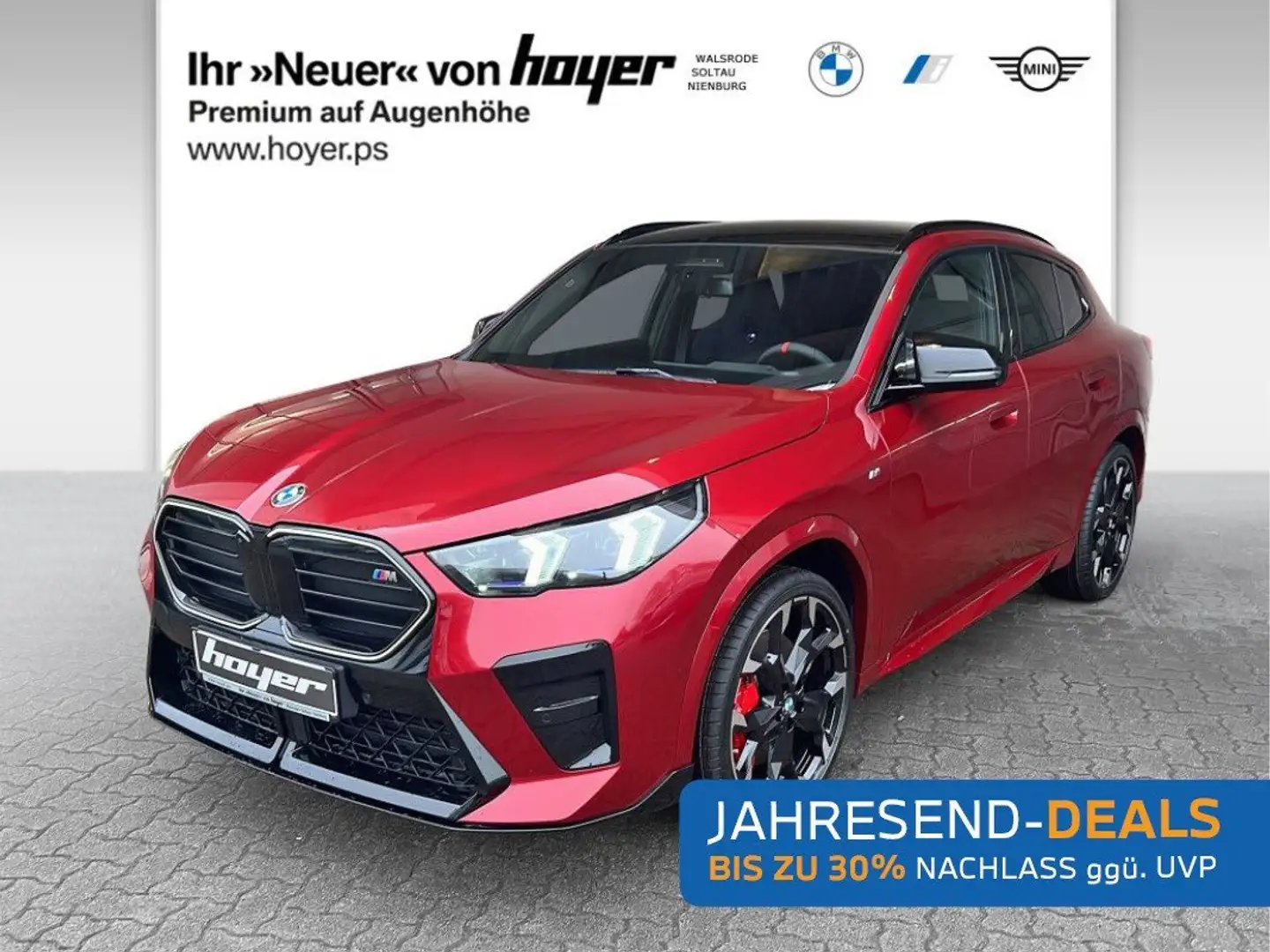 BMW X2 M 35i xDrive Pano Sportpaket Head-Up HK HiFi Rood - 1