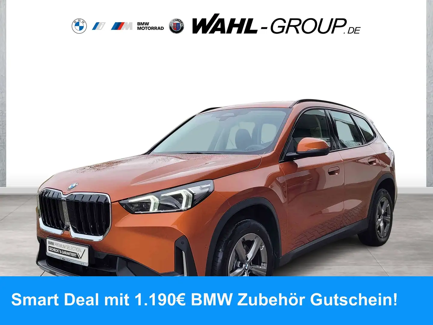 BMW X1 sDrive18d DKG NAVI LED HUD E-SITZE PARKASSIST KOMF Oranje - 1