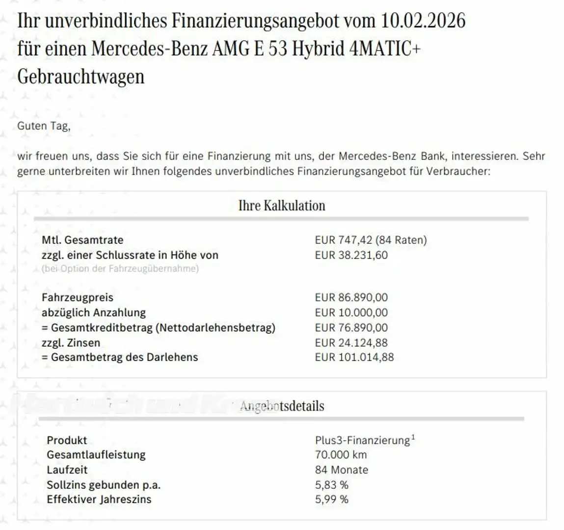 Mercedes-Benz E 53 AMG AMG E 53 T Hybrid 4Matic+AHK+Perform Sitz+Distro+360Grad+HA Lenkung Argent - 2