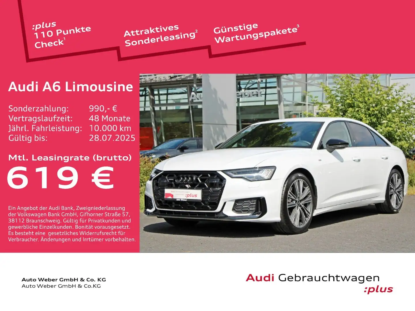 Audi A6 Lim. 50TDI qu S LINE BLACK HDMATRIX B&O HuD Fehér - 1
