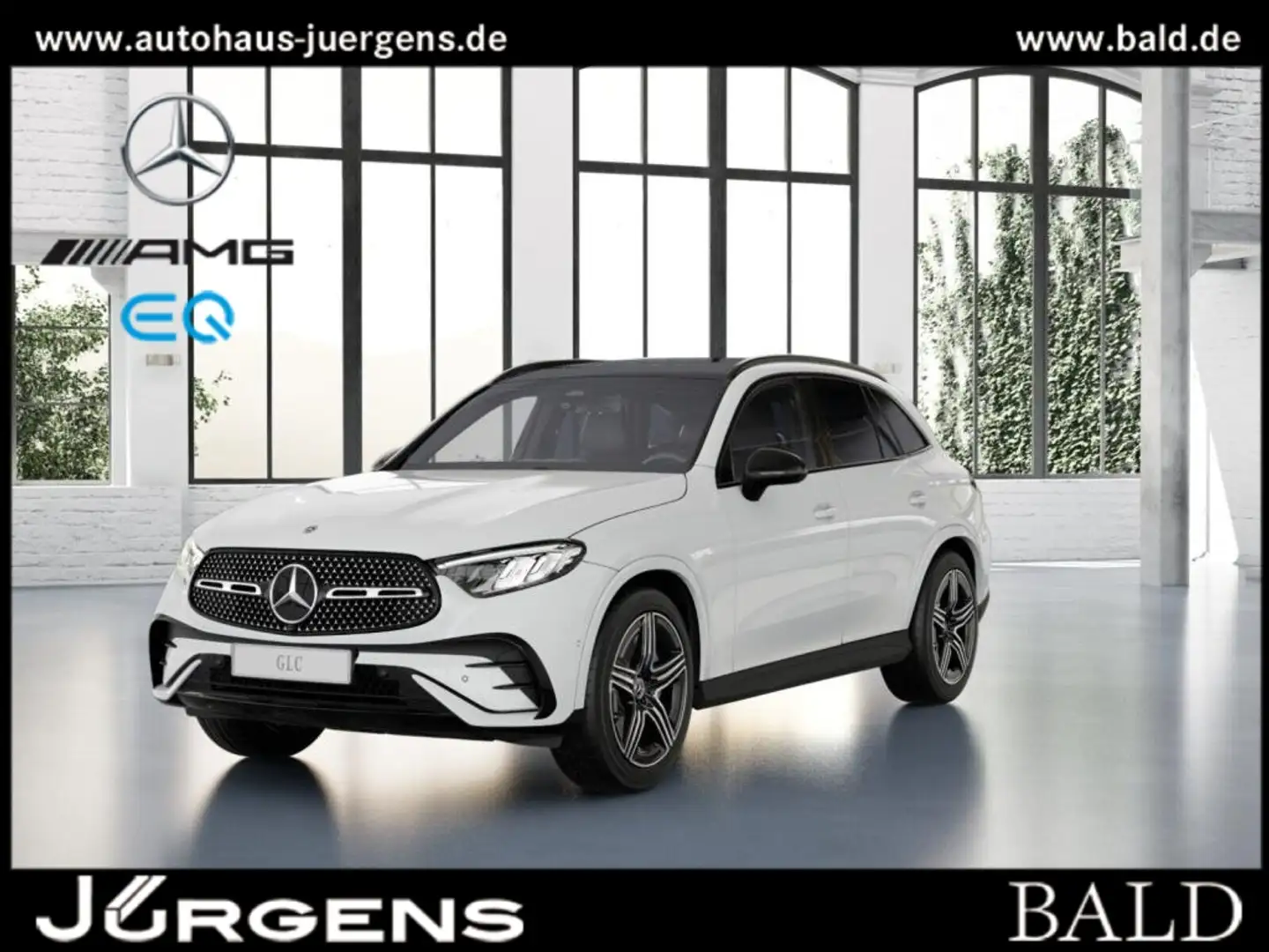 Mercedes-Benz GLC 220 d 4M AMG-Sport/LED/Cam/Pano/AHK/Night/20 Weiß - 1